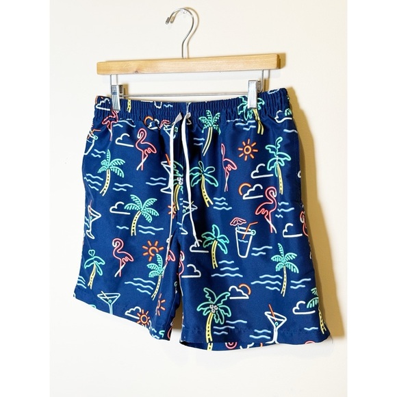 Chubbies Neon Lights Print Swim Shorts M - Picture 5 of 8